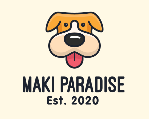 Cute Puppy Dog logo design