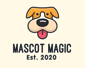 Cute Puppy Dog logo design