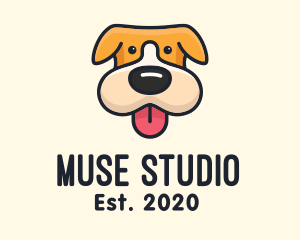 Cute Puppy Dog logo design