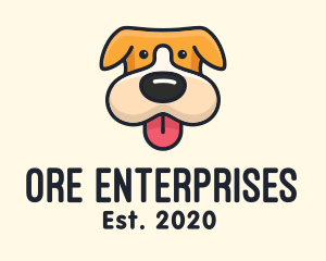 Cute Puppy Dog logo design