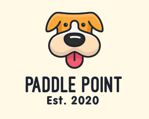 Cute Puppy Dog logo design