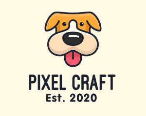 Cute Puppy Dog logo design