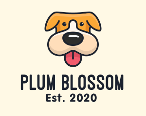 Cute Puppy Dog logo design