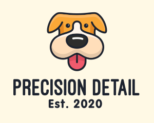 Cute Puppy Dog logo design