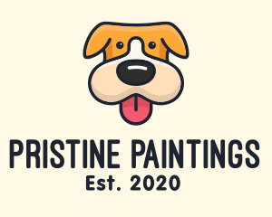 Cute Puppy Dog logo design