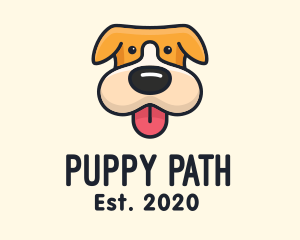 Cute Puppy Dog logo design