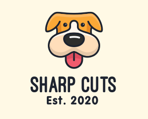 Cute Puppy Dog logo design