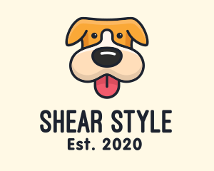 Cute Puppy Dog logo design