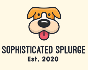 Cute Puppy Dog logo design