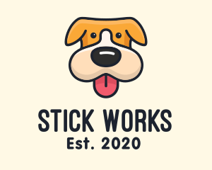 Cute Puppy Dog logo design