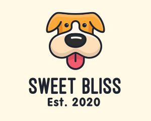 Cute Puppy Dog logo design