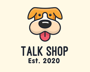 Cute Puppy Dog logo design