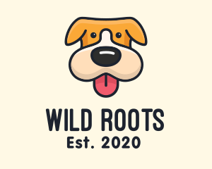 Cute Puppy Dog logo design