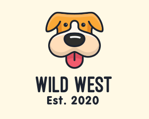 Cute Puppy Dog logo design