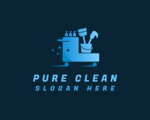 Cleaner Clean Housekeeping  logo design