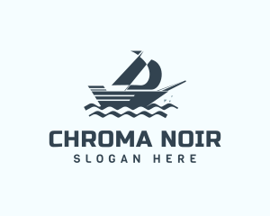 Sailing Boat Yacht logo design