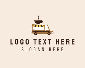 Coffee Cart Delivery Truck logo