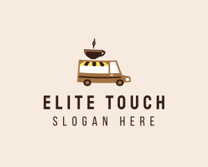 Coffee Cart Delivery Truck logo design