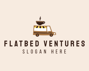 Coffee Cart Delivery Truck logo design