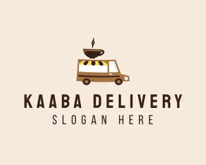 Coffee Cart Delivery Truck logo design