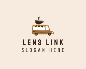 Coffee Cart Delivery Truck logo design