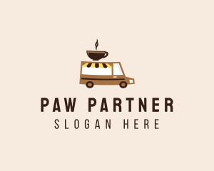 Coffee Cart Delivery Truck logo design