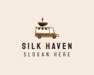 Coffee Cart Delivery Truck logo design