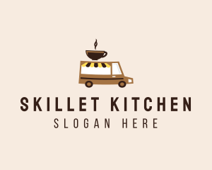 Coffee Cart Delivery Truck logo design