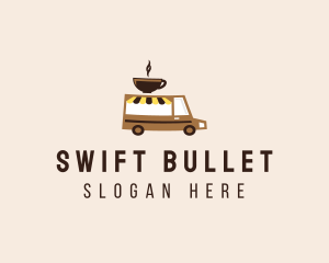 Coffee Cart Delivery Truck logo design