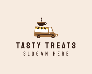 Coffee Cart Delivery Truck logo design