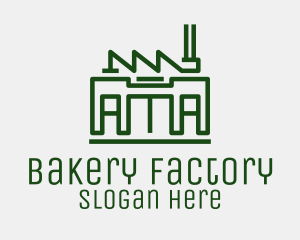 Minimalist Factory Building logo design