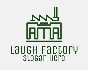 Minimalist Factory Building logo design