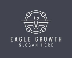 Industrial Eagle Bird logo design