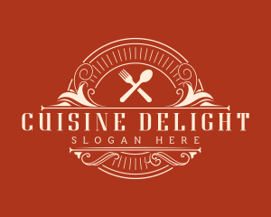 Restaurant Fork Spoon logo design