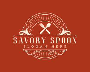 Restaurant Fork Spoon logo design