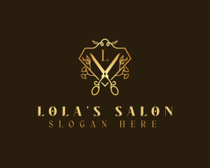 Luxury Brand Scissors logo design