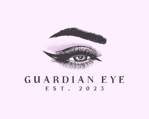 Cosmetic Eye Lashes Eyebrow logo design