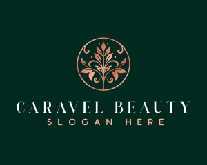 Stylish Floral Beauty logo design