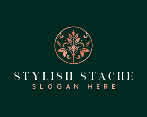 Stylish Floral Beauty logo design