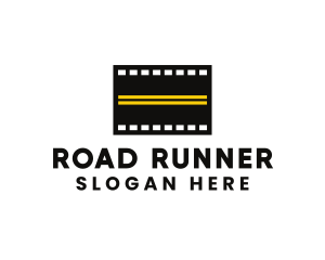 Road Filmstrip Cinema logo design