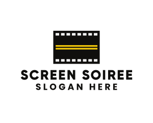 Road Filmstrip Cinema logo design