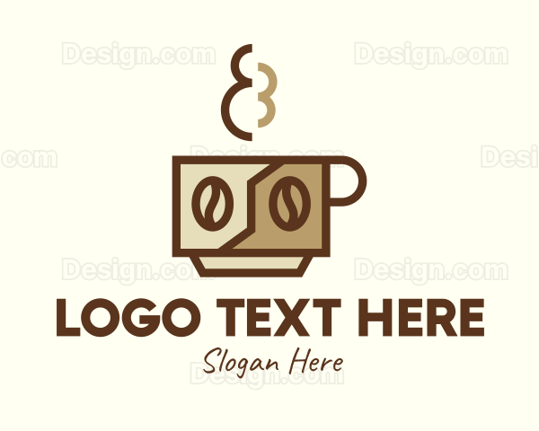Brewed Coffee Cup Logo