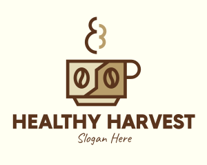 Brewed Coffee Cup Logo