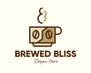 Brewed Coffee Cup logo design