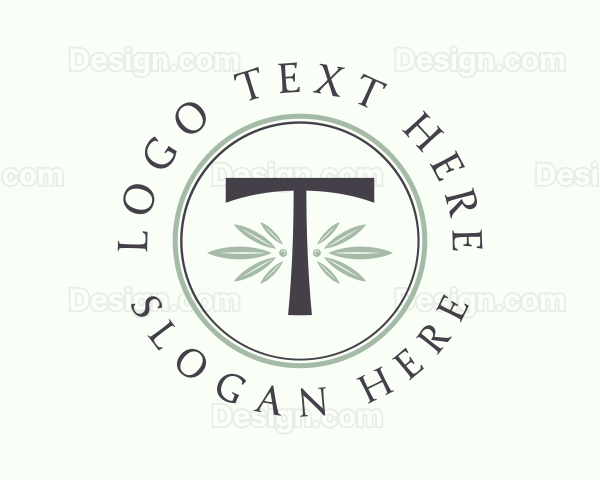 Leaf Spa Letter T Logo