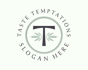 Leaf Spa Letter T logo design