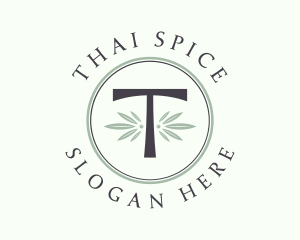 Leaf Spa Letter T logo design