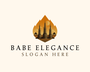 Thai Temple Landmark logo design