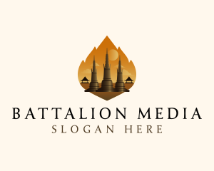 Thai Temple Landmark logo design