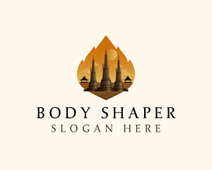 Thai Temple Landmark logo design